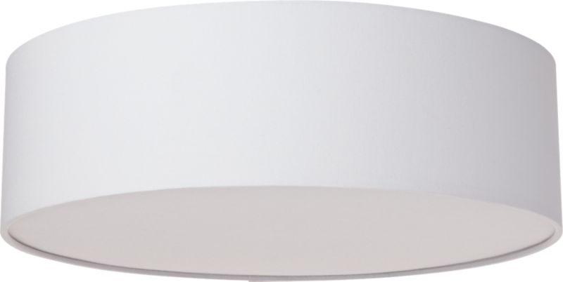 CB2 August Catalog 2018 Drum Flush Mount Light 19.75