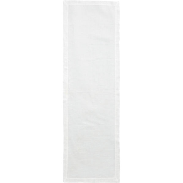 duo white linen placemat for two in table linens  CB2