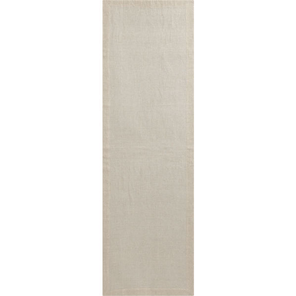 duo natural linen placemat for two in table linens  CB2