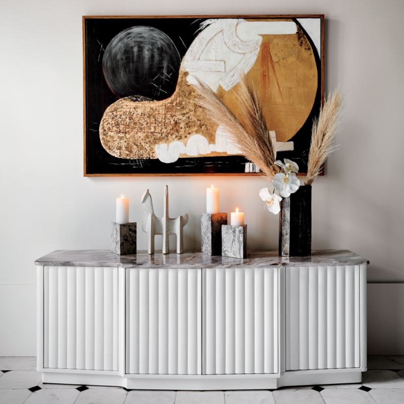 Earl marble store media credenza