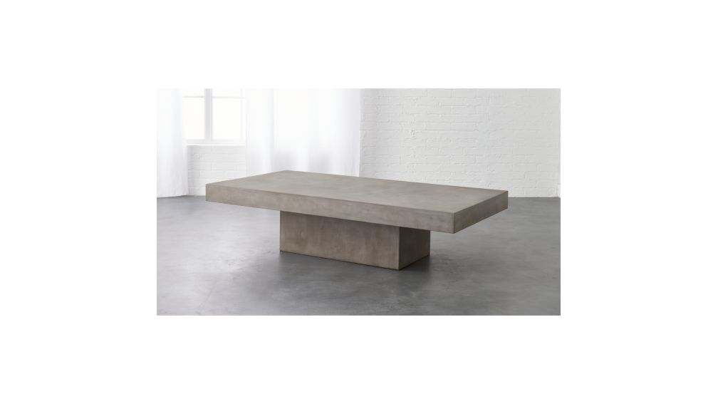 51 element table concrete table coffee element in coffee grey rectangular