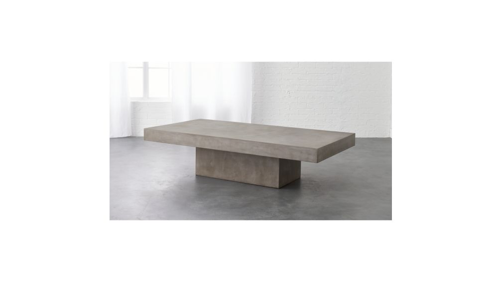 table 51 element rectangular concrete grey table in coffee element coffee