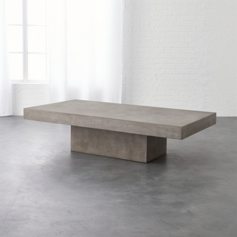 Unique and Modern Coffee Tables, Accent Tables and End Tables | CB2 - Pin It element rectangular grey concrete coffee table