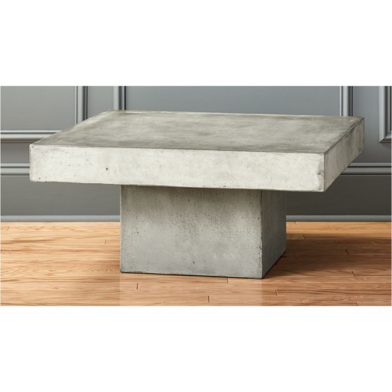 element cement top coffee table | CB2