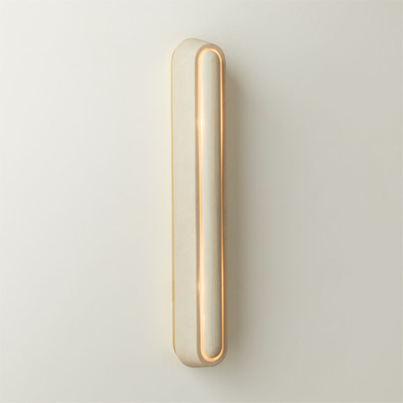 Terese Aged Brass Capiz Wall Sconce