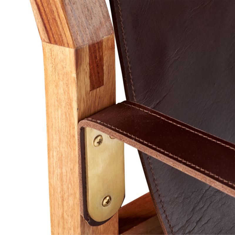 CB2 March Catalog 2018 Expat II Leather Safari Chair