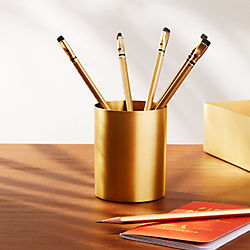 Solid Brass Studio Pencil Cup