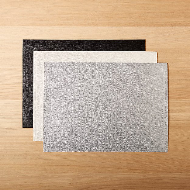 Faux Leather Placemats CB2