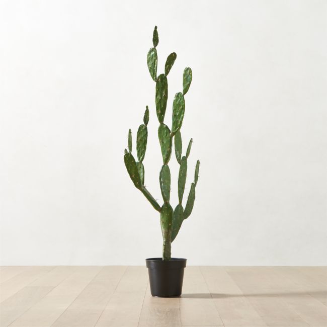 Online Designer Patio Faux Potted Cactus Plant 4'9''