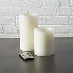 flameless LED pillar candles
