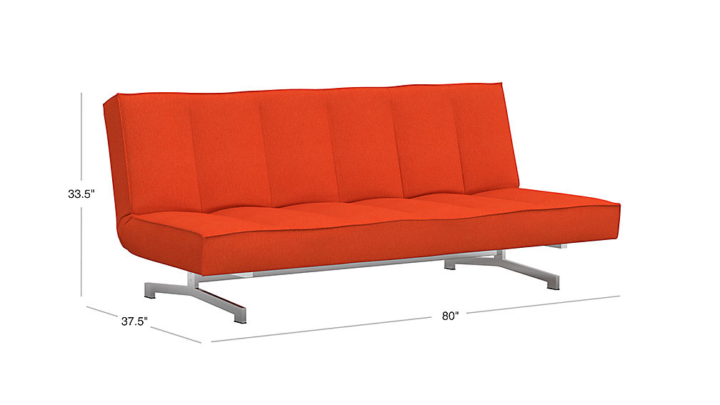 flex orange sleeper sofa CB2