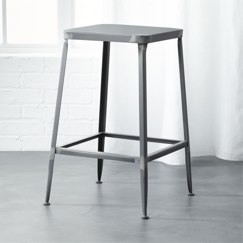 flint steel 24" counter stool + Reviews CB2