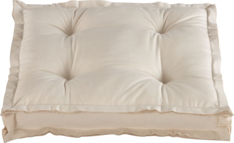 CB2   floor natural 23 pillow  