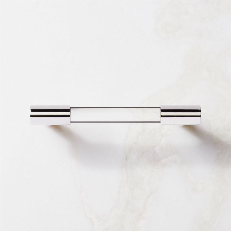 Flynn Polished Nickel and Crystal Cabinet Handle 4