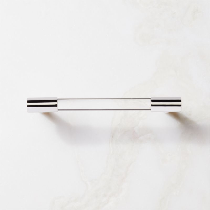 Flynn Polished Nickel and Crystal Cabinet Handle 5