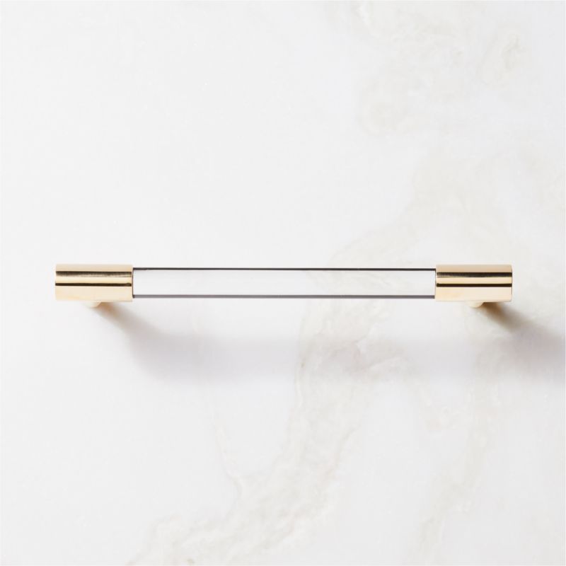6" Nicolo Knurled Unlacquered Brass Handle