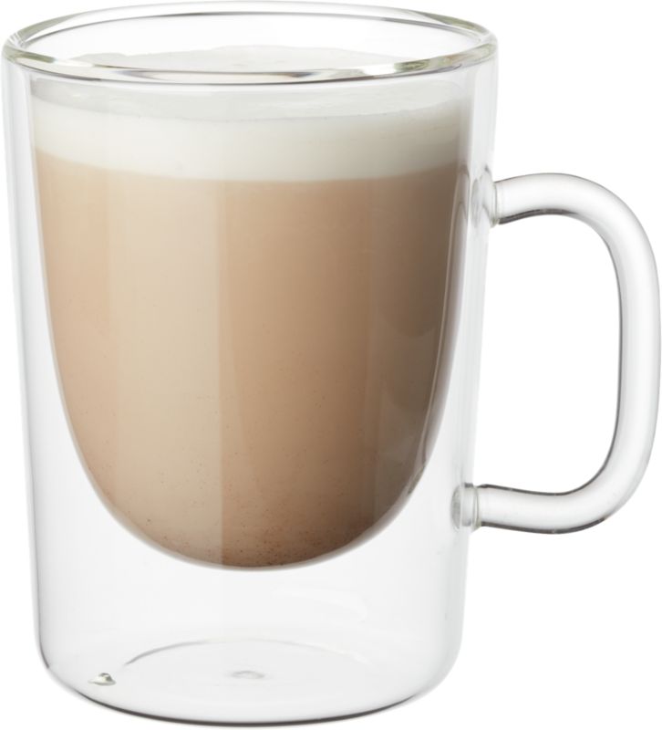 CB2 - December Catalog 2018 - Foam Double Wall Glass Cappuccino Mug