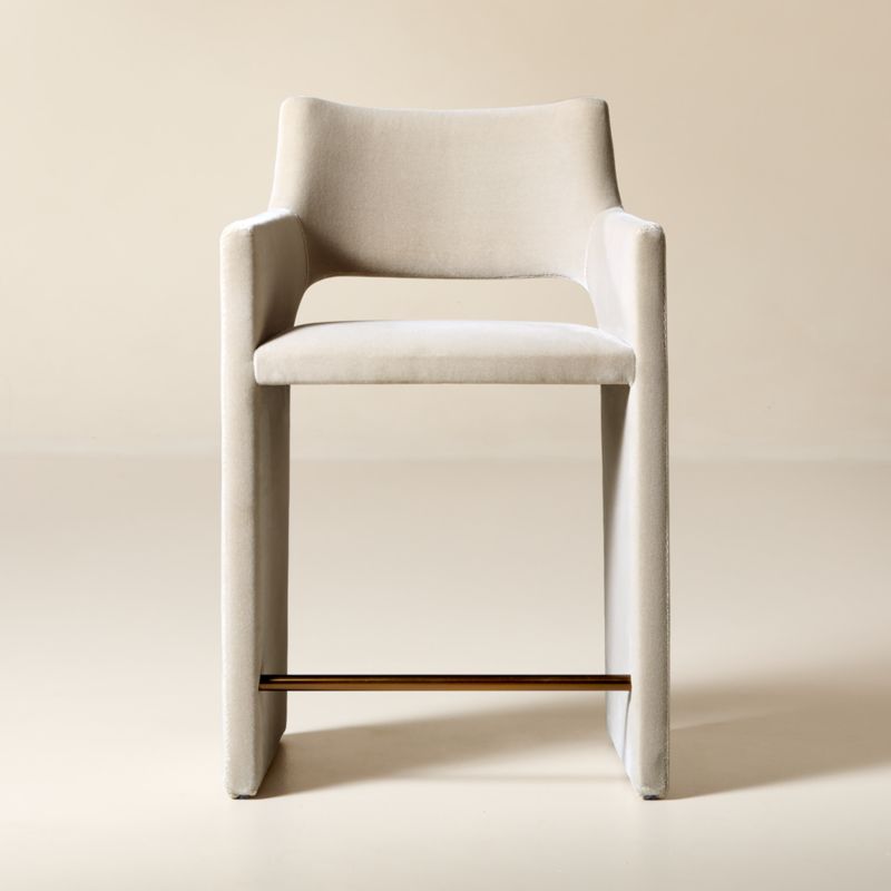 Lisette Counter Stool Landscape Blue Counter Stool