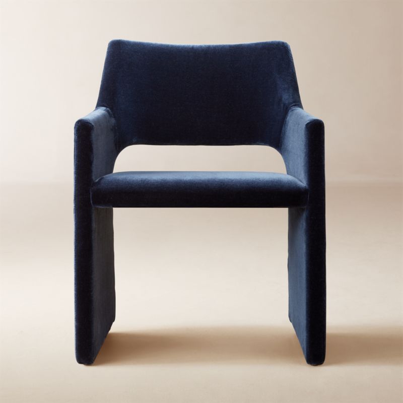Chester Rose Velvet Barrel Dining Chair