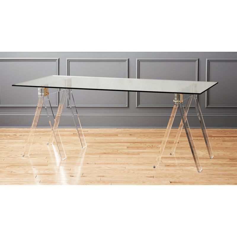 Foundry 72" Acrylic Desk CB2