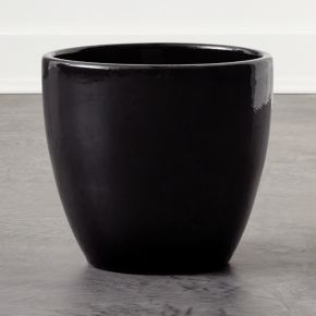 Fresco Small Black Planter