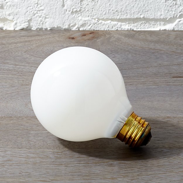 frosted 40W light bulb CB2