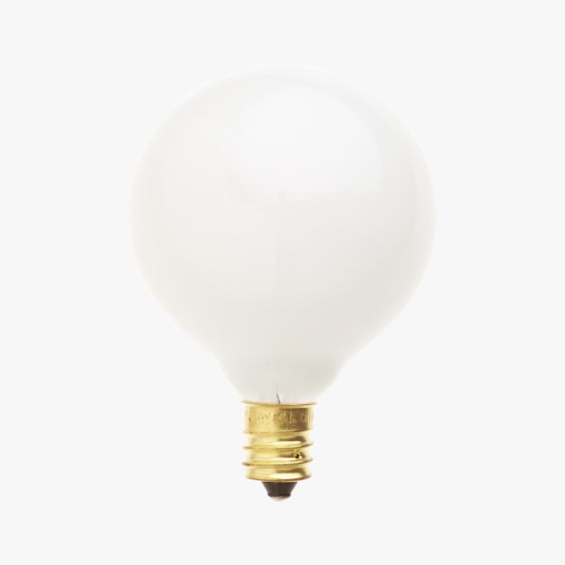 frosted candelabra 25W bulb in light bulbs + Reviews CB2