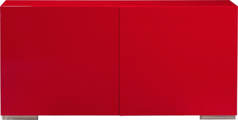 CB2   fuel red credenza  