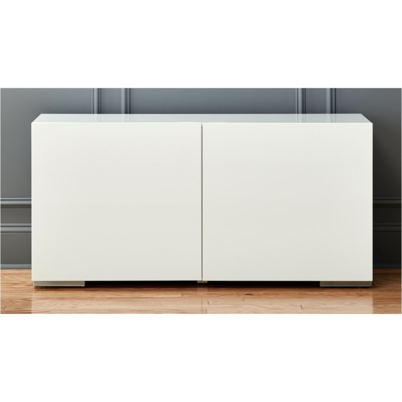 fuel white credenza CB2