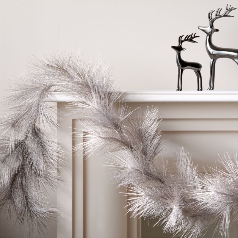 Theia Crystal Champagne and Clear Holiday Garland 72"