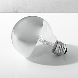 g25 silver tipped 40W light bulb