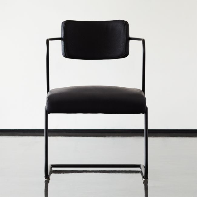 Online Designer Combined Living/Dining Gaff Metal Frame Chair Black
