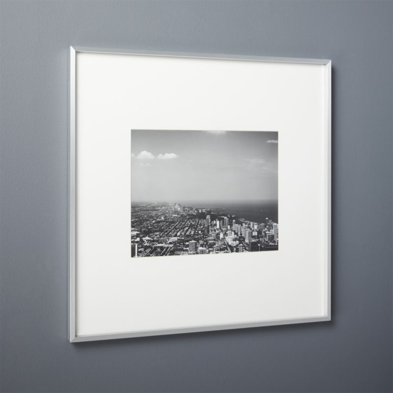 Gallery Brushed Silver 11x14 Picture Frame Reviews CB2