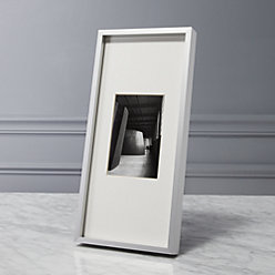 gallery brushed silver 18x24 picture frame + Reviews | CB2