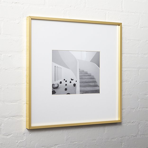 gallery brass 8x10 picture frame CB2