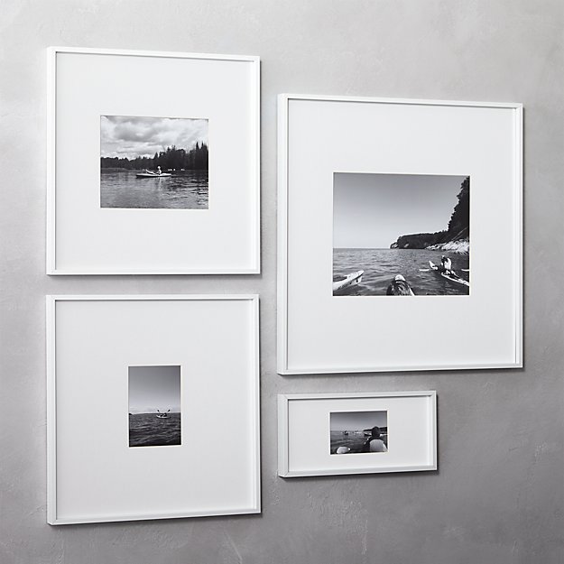 Unique Black And White Photos In White Frames for Simple Design