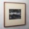 gallery walnut 11x14 picture frame with linen mat | CB2