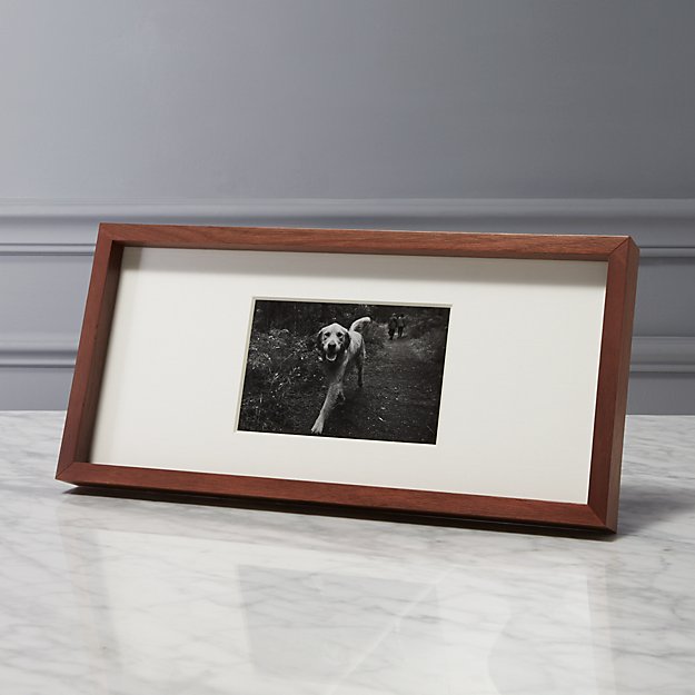 gallery walnut 4x6 picture frame | CB2