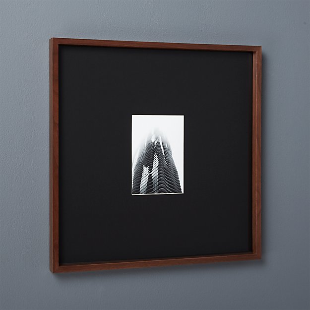 gallery-walnut-5x7-picture-frame-with-black-mat-cb2