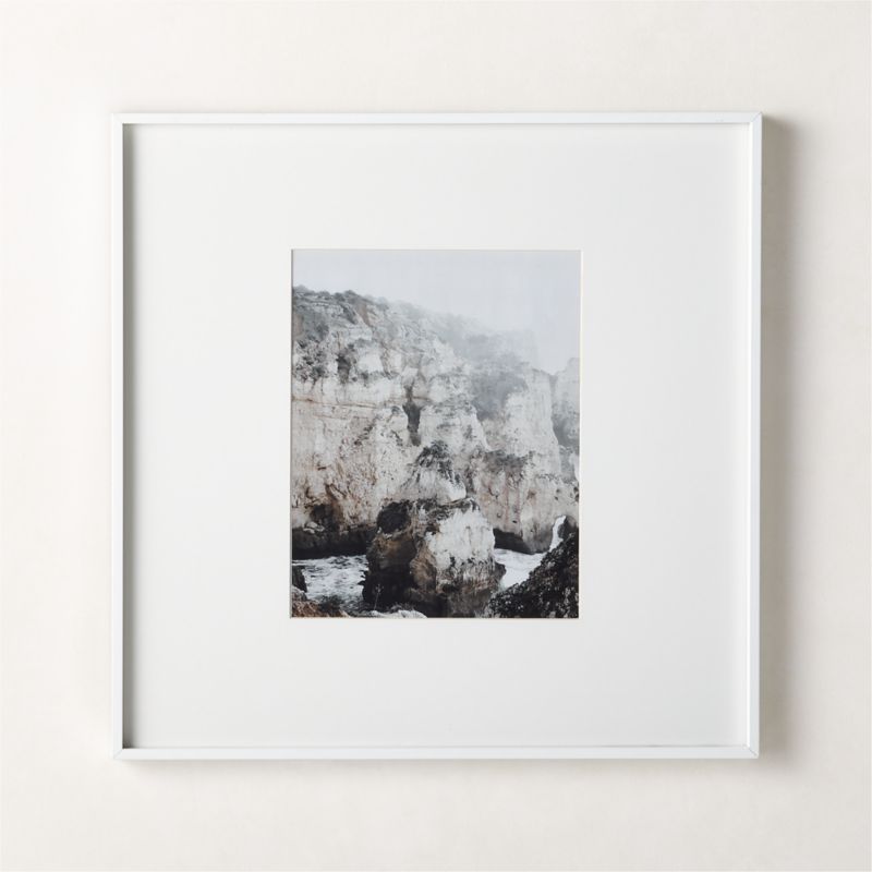 Gallery Soft Black Picture Frame with White Mat 16"x20"