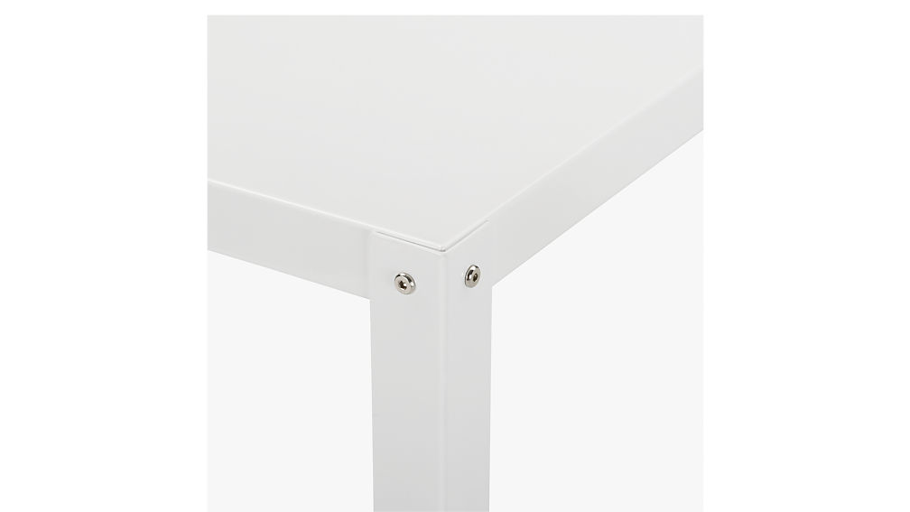 gocart white rolling console table CB2