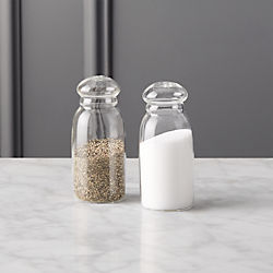 2-piece grill glass salt and pepper set