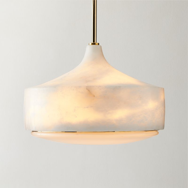 Groove Alabaster Pendant Light 13