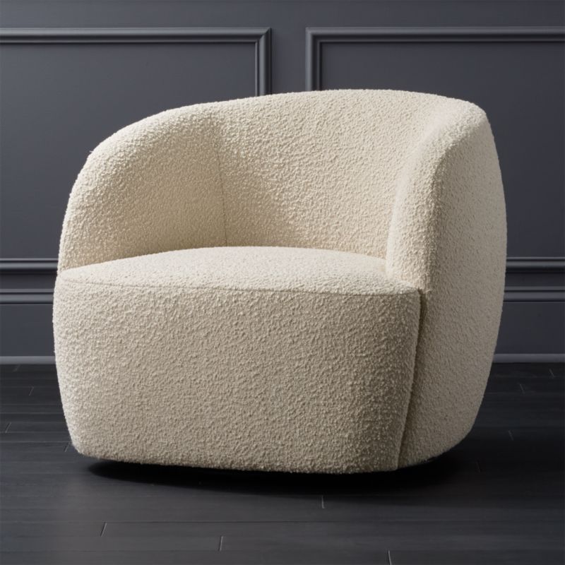 CB2 May Catalog 2019 Gwyneth Boucle Chair