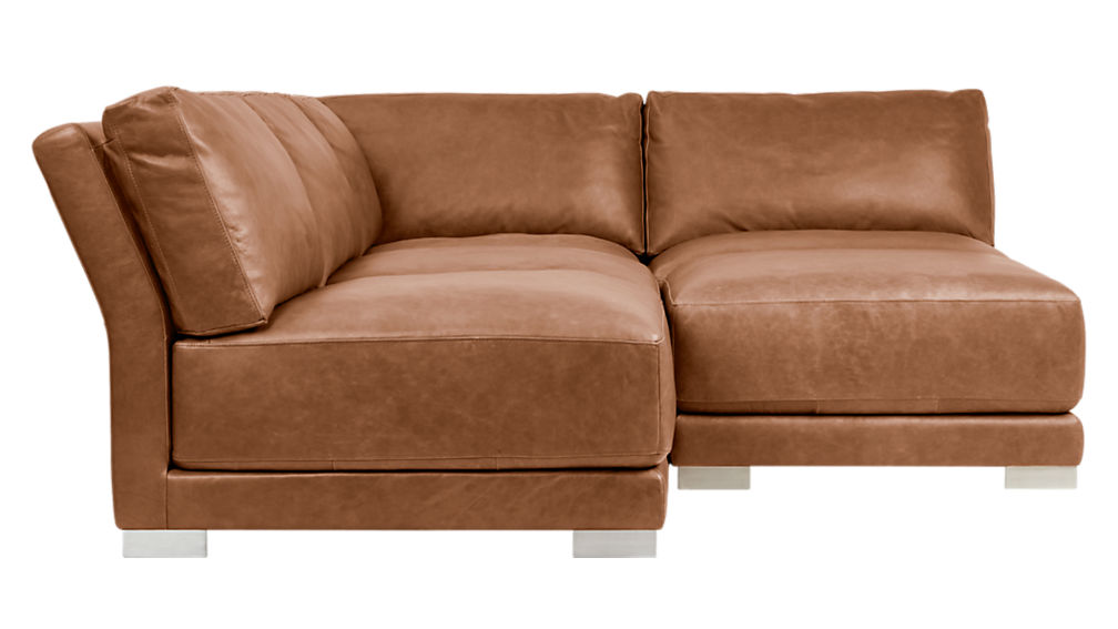 Leather Sectional Couches gybson brown leather sectional sofa | cb2 Leather Sectional Couches gybson brown leather sectional sofa | cb2