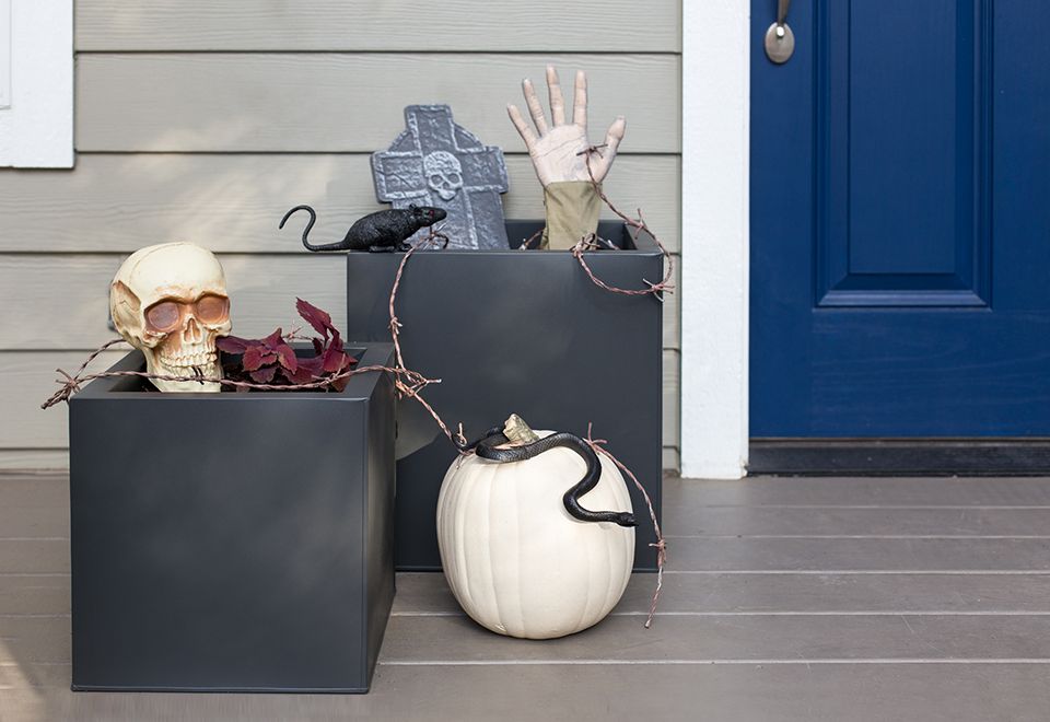 Haunted Halloween Planters | Idea Central - CB2 Blog