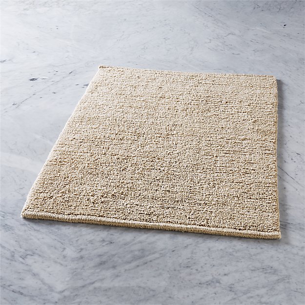 hannah reversible linen bath mat CB2