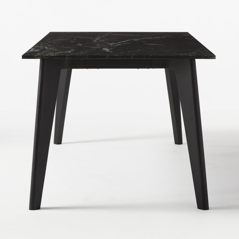 Harper Black Dining Table with Black Marble Top
