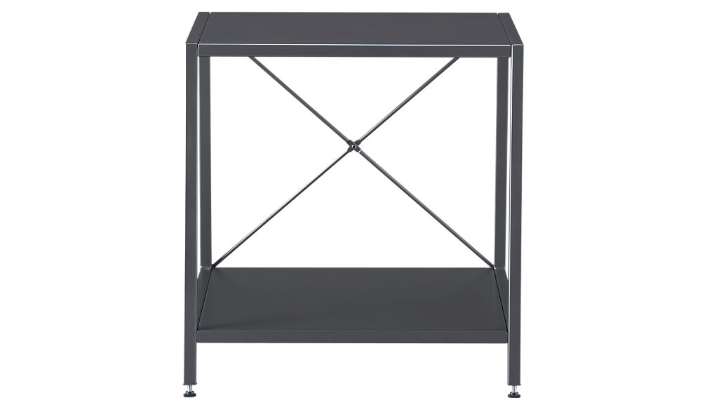 harvey carbon grey nightstand CB2