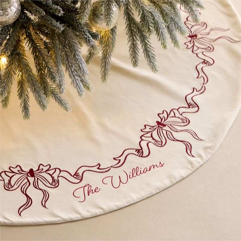 Liquid Textured Brass Christmas Tree Collar